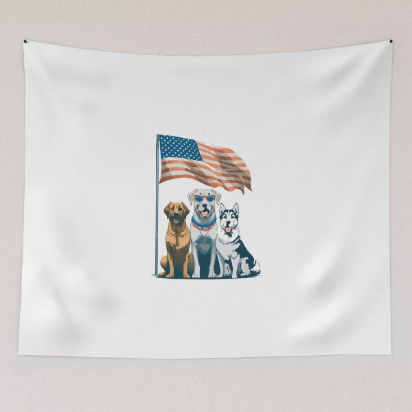 Item preview, American Flag Dog Lover Fourth of July designed and sold by IDesiwork ⭐⭐⭐⭐⭐.