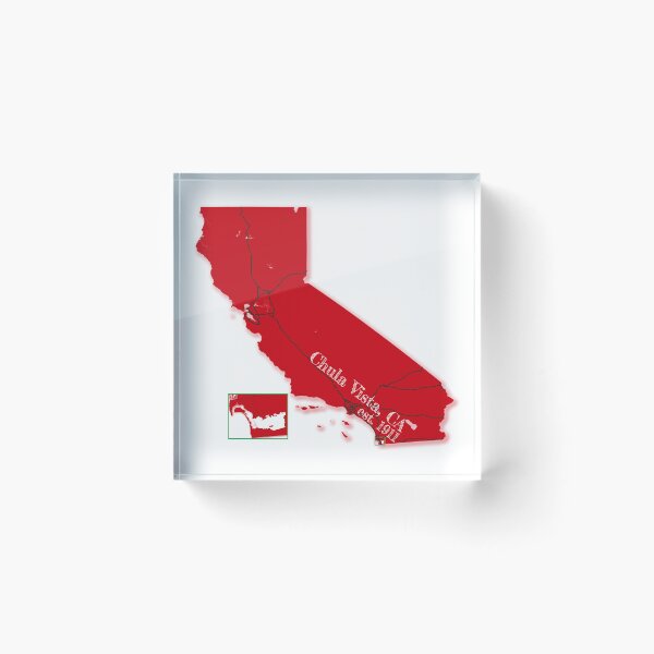 Item preview, Chula Vista, CA [Red] designed and sold by PhilbonianDezin.