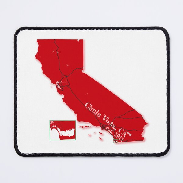Item preview, Chula Vista, CA [Red] designed and sold by PhilbonianDezin.