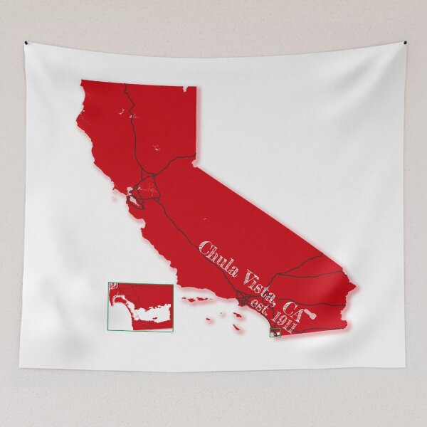 Item preview, Chula Vista, CA [Red] designed and sold by PhilbonianDezin.