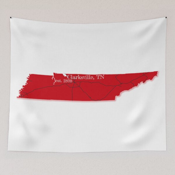 Item preview, Clarksville, TN [Red] designed and sold by PhilbonianDezin.