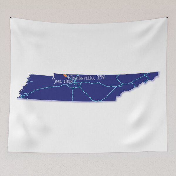 Item preview, Clarksville, TN [Blue] designed and sold by PhilbonianDezin.