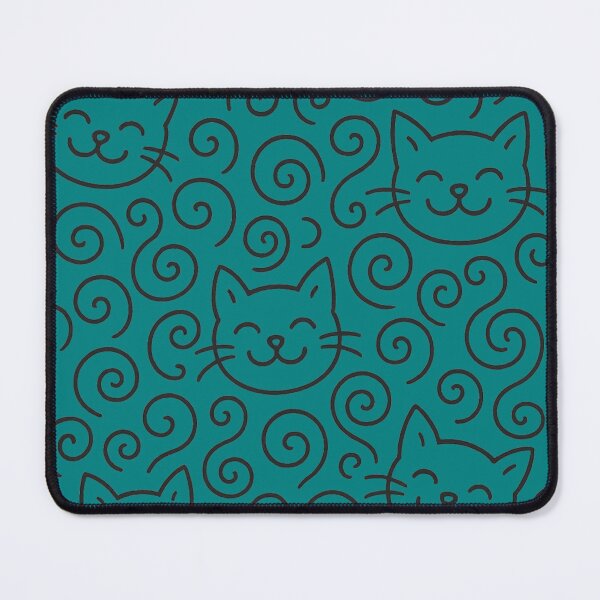 Item preview, Whimsical Smiling Cat Face Pattern designed and sold by Content by Steph.