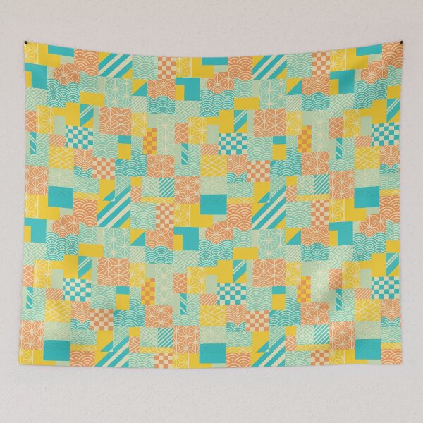 Item preview, Modern Japanese Patchwork Harmony designed and sold by SUNAGIMO9999.