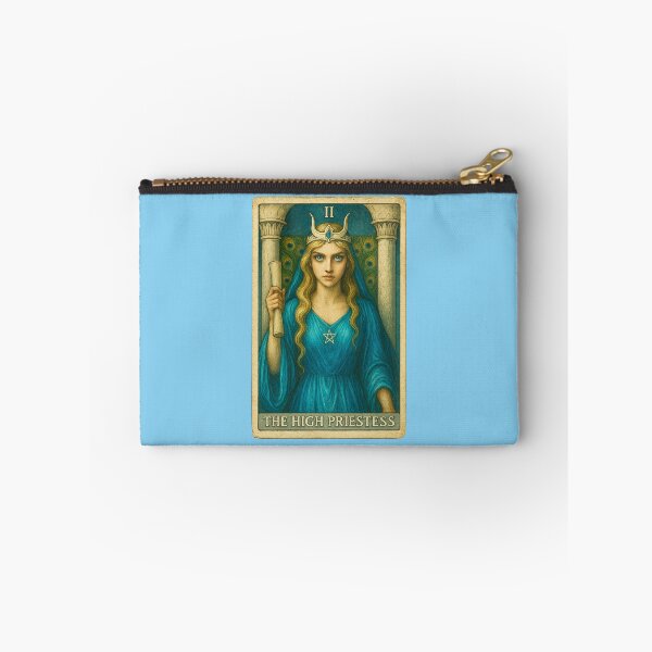 Item preview, Vintage Style The High Priestess Blue Tarot Card designed and sold by hauntedtees.