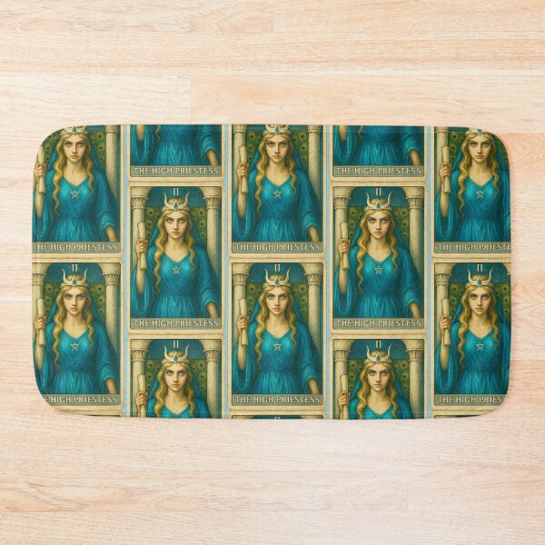 Item preview, Vintage Style The High Priestess Blue Tarot Card designed and sold by hauntedtees.