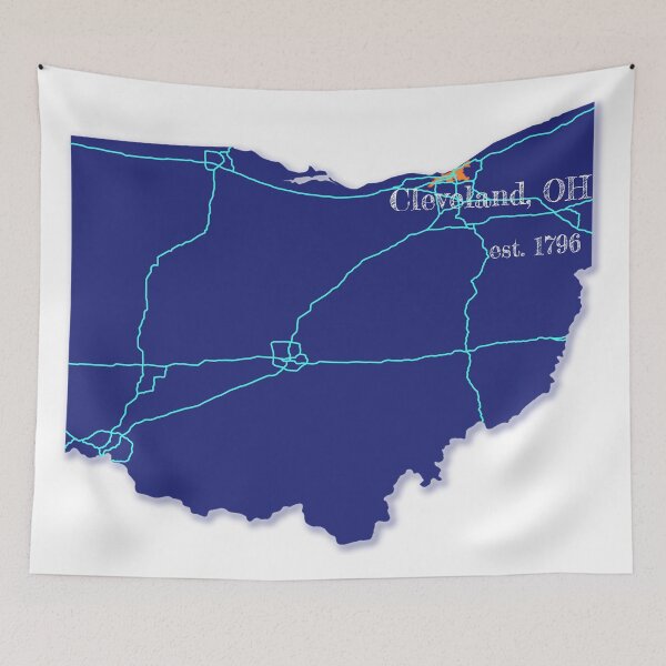 Item preview, Cleveland, OH [Blue] designed and sold by PhilbonianDezin.