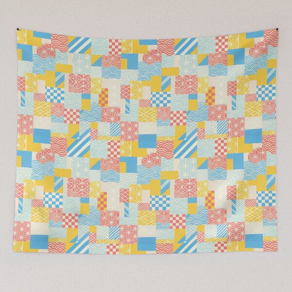 Item preview, Pastel Harmony in Japanese Patterns designed and sold by SUNAGIMO9999.