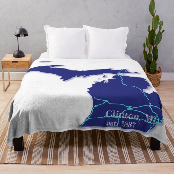 Item preview, Clinton, MI [Blue] designed and sold by PhilbonianDezin.