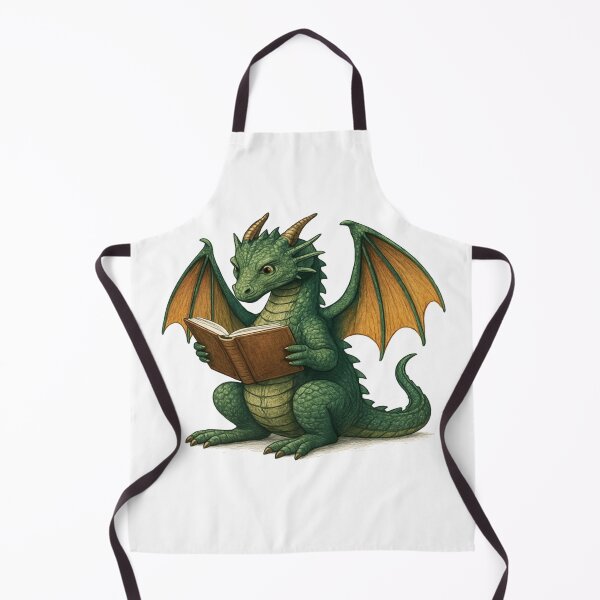 Item preview, Dragon reading a book designed and sold by YourFavBuddy.