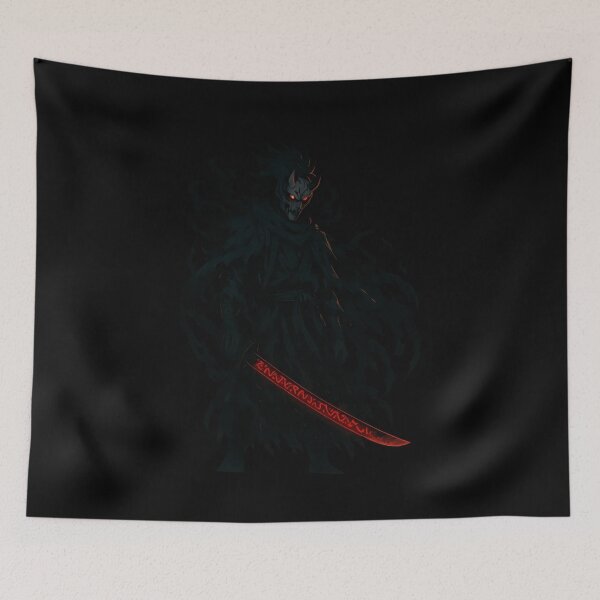 Item preview, Cursed Flame Samurai – Dark Anime Warrior Poster designed and sold by CesArt  D..