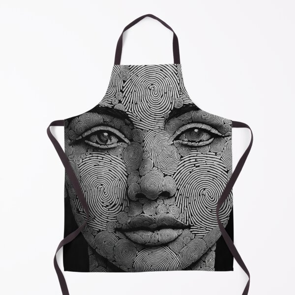 Item preview, Fingerprint Face Art | Monochromatic Design designed and sold by Flagorama.