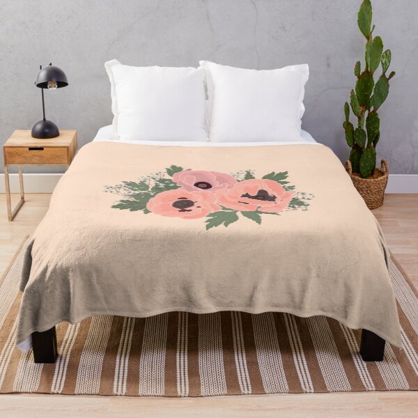 Item preview, Green and Blush Pink Botanical Print – Cottage Chic Vintage Floral Wall Art designed and sold by 9th Cycle Studios.