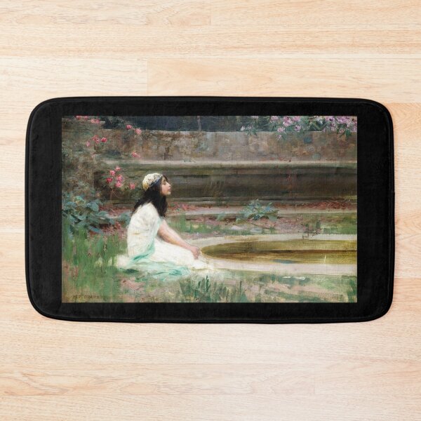 Item preview, A Young Girl By A Pool - Herbert James Draper designed and sold by forgottenbeauty.