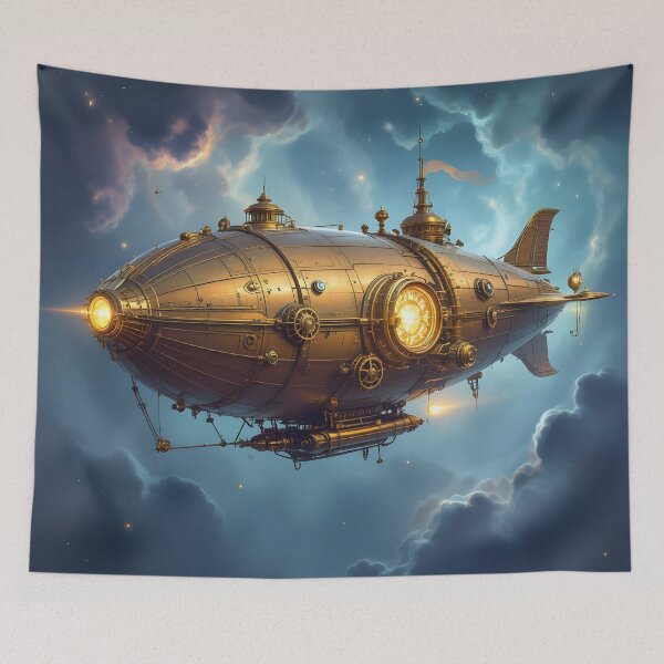 Item preview, Steampunk Ethership designed and sold by TrulyRural.