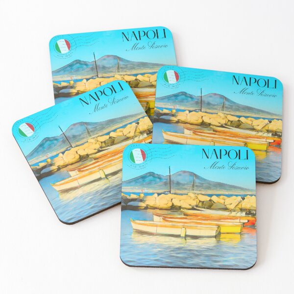 Item preview, Naples, Italy, Mount Vesuvio and The Bay of Naples designed and sold by MartMoDesigns.