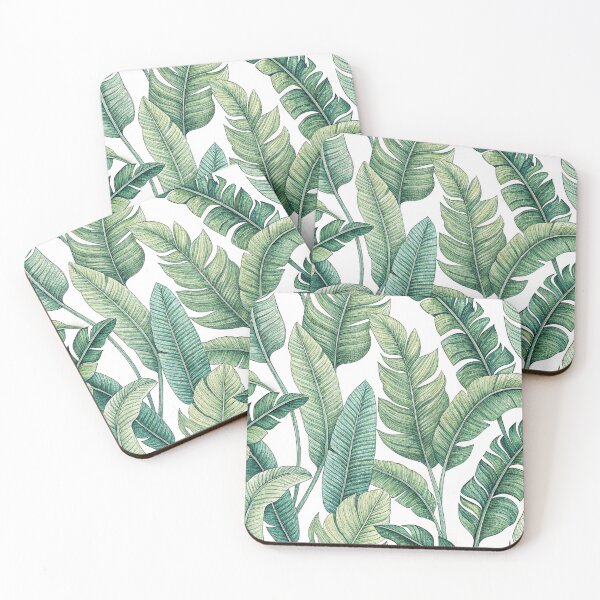 Item preview, Banana Leaf Seamless Pattern, Tropical Green Foliage Design, Jungle Leaf Repeat Print designed and sold by KlarkiteTees.