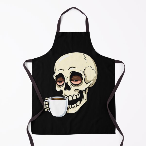 Item preview, Skull with Coffee – Sarcastic Design for Coffee Lovers designed and sold by TheSkullRoom.