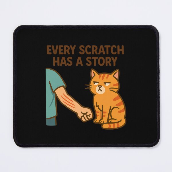 Item preview, Every Scratch Has a Story – Funny Cat Edition designed and sold by ALITOPRINCE.