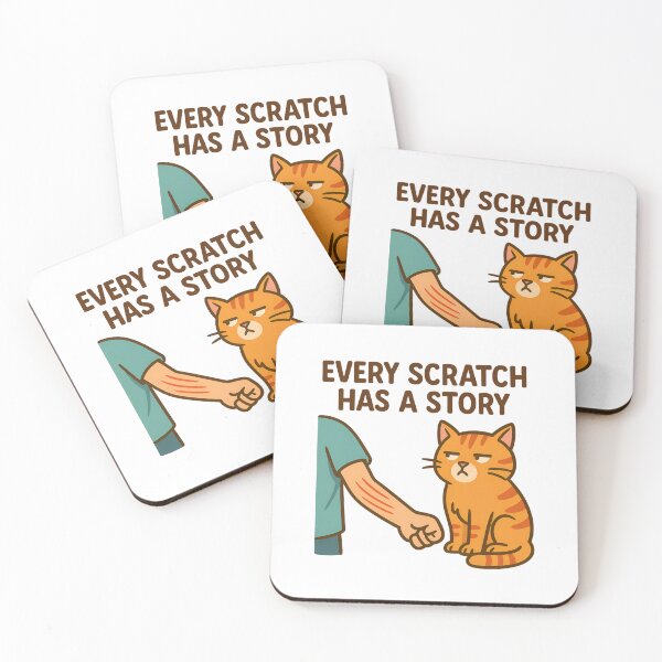 Item preview, Every Scratch Has a Story – Funny Cat Edition designed and sold by ALITOPRINCE.