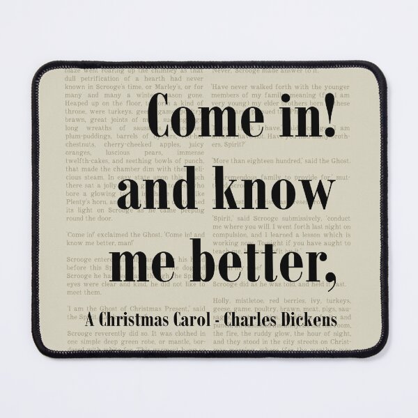 Item preview, Come In! Christmas Carol Charles Dickens Quote Scrooge designed and sold by kakarikihill.