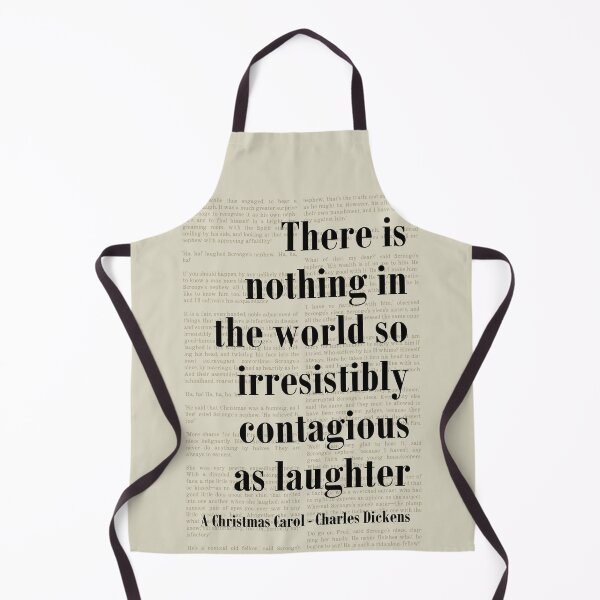 Item preview, Contagious as Laughter Christmas Carol Charles Dickens Quote designed and sold by kakarikihill.