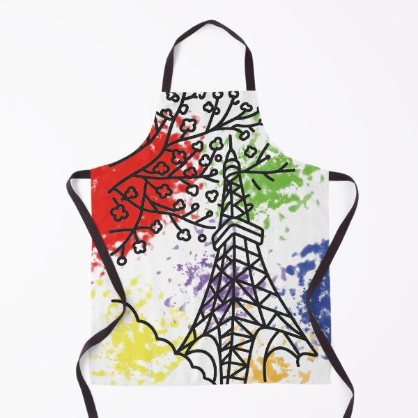 Artikelvorschau, Tokyo Bloom | Sakura & Tokyo Tower mit Regenbogenspritzer – Moderne japanische Pop-Art entworfen und verkauft von GeEeN.
