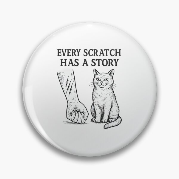 Item preview, Every Scratch Has a Story – Ink Sketch Cat Design designed and sold by ALITOPRINCE.