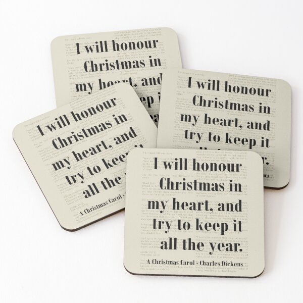 Item preview, Honour Christmas, Christmas Carol Charles Dickens Quote Scrooge designed and sold by kakarikihill.