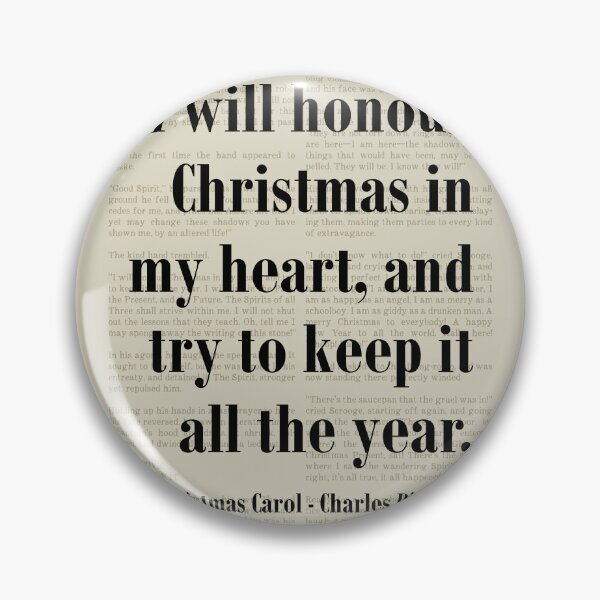Item preview, Honour Christmas, Christmas Carol Charles Dickens Quote Scrooge designed and sold by kakarikihill.