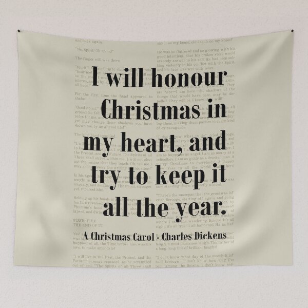 Item preview, Honour Christmas, Christmas Carol Charles Dickens Quote Scrooge designed and sold by kakarikihill.