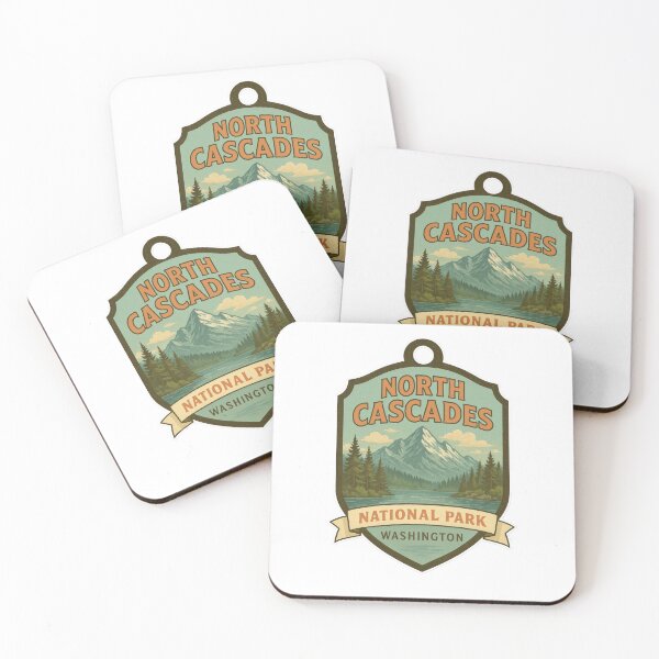 Item preview, North Cascades National Park – Washington Retro Badge designed and sold by duke818.