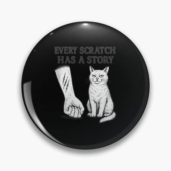 Item preview, Every Scratch Has a Story – Ink Sketch Cat Design designed and sold by ALITOPRINCE.