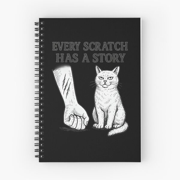 Item preview, Every Scratch Has a Story – Ink Sketch Cat Design designed and sold by ALITOPRINCE.