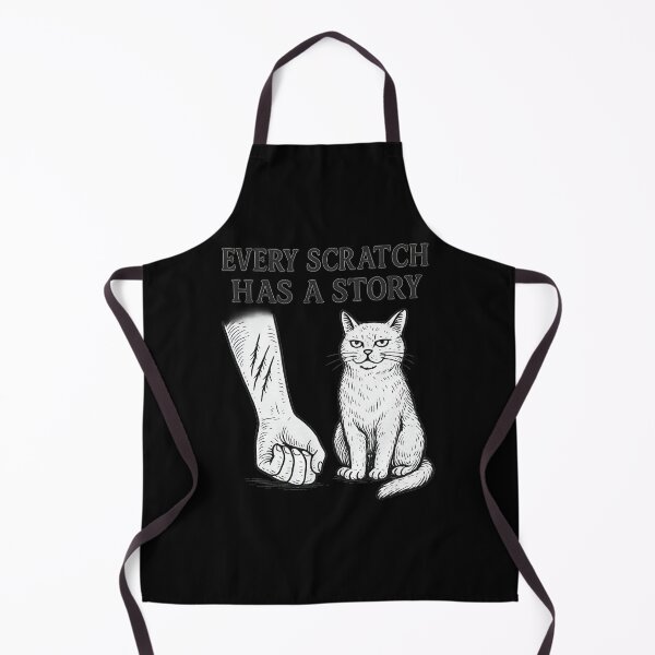 Item preview, Every Scratch Has a Story – Ink Sketch Cat Design designed and sold by ALITOPRINCE.