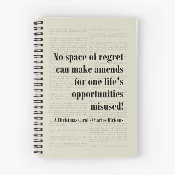 Item preview, Opportunites Misused Christmas Carol Charles Dickens Quote Scrooge designed and sold by kakarikihill.
