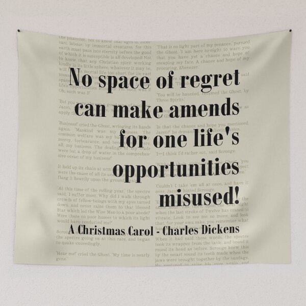 Item preview, Opportunites Misused Christmas Carol Charles Dickens Quote Scrooge designed and sold by kakarikihill.