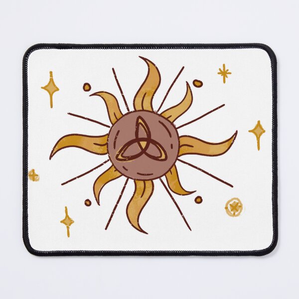 Item preview, Witch Symbol Inside Wavy Sun – Celestial Boho Design designed and sold by DanniDan.