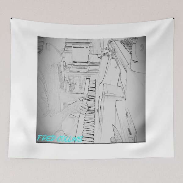 Item preview, Fred Collins Piano Album Cover Art designed and sold by FRED-MERCH.