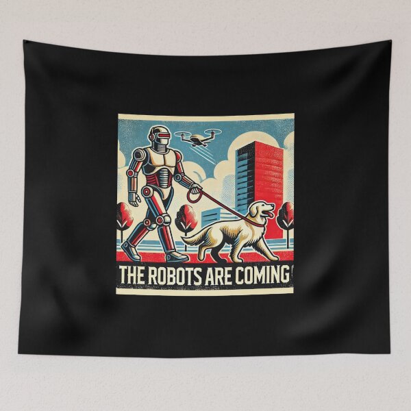 Item preview, tesla bot designed and sold by TEEJAMBOREE.