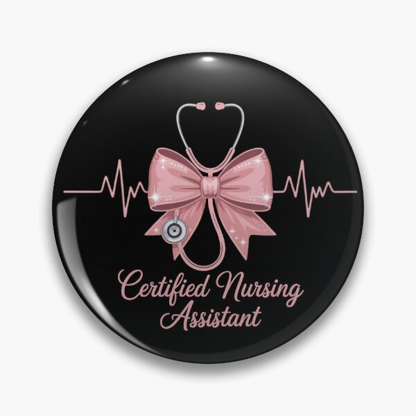 Item preview, Certified Nursing Assistant, CNA Stethoscope Coquette Bow, Nursing Graduation designed and sold by Dabbing Turtle Designs.