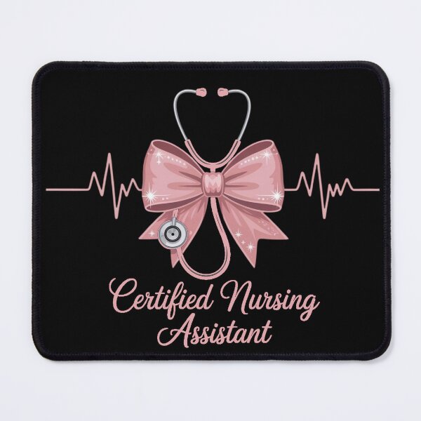 Item preview, Certified Nursing Assistant, CNA Stethoscope Coquette Bow, Nursing Graduation designed and sold by Dabbing Turtle Designs.