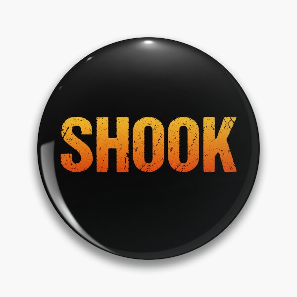 Item preview, Shook in Hot Orange Bold Gritty designed and sold by Memes N Lore .