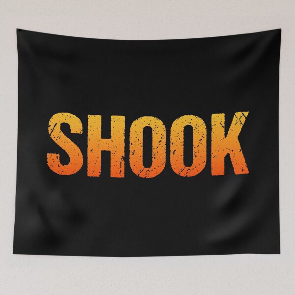 Item preview, Shook in Hot Orange Bold Gritty designed and sold by Memes N Lore .
