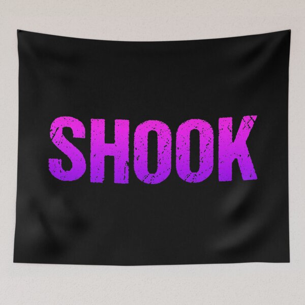 Item preview, Shook in Pink Violet Bold Gritty designed and sold by Memes N Lore .