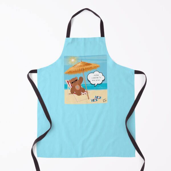 Item preview, Doing Nothing is the Plan – Chill Beach Bear ( Square Background ) designed and sold by mintmono-studio.