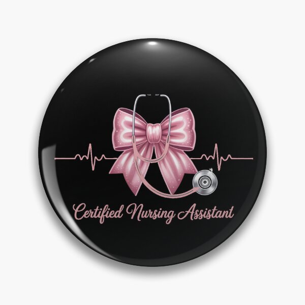 Item preview, Certified Nursing Assistant, CNA Stethoscope Coquette Bow, Nursing Graduation designed and sold by Dabbing Turtle Designs.