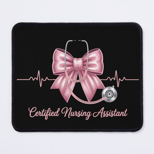 Item preview, Certified Nursing Assistant, CNA Stethoscope Coquette Bow, Nursing Graduation designed and sold by Dabbing Turtle Designs.