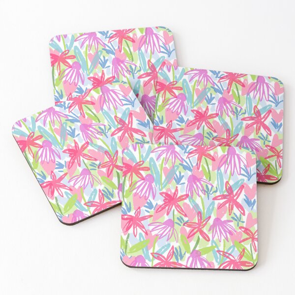 Item preview, Preppy Hearts and Flower Scribbled Bright Colors  designed and sold by Megan Corwin.