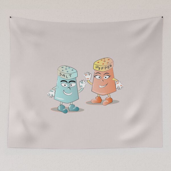 Item preview, Salt and Pepper Vintage Mascot designed and sold by karyalangit.